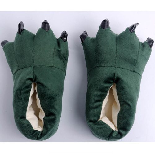 Unisex Adult & Kids Green Animal Paw Shoes