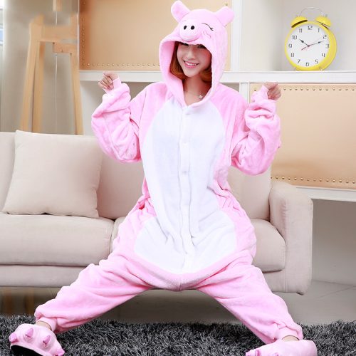 Pink Pig Onesie Costume Kigurumi for Adult & Teens