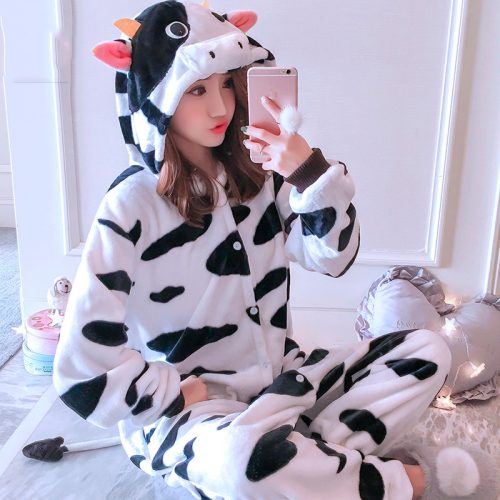 Women Cow Onesie Costume Kigurumi for Adult & Teens