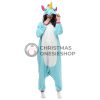 Blue Unicorn Onesie Costume Kigurumi Halloween Outfit