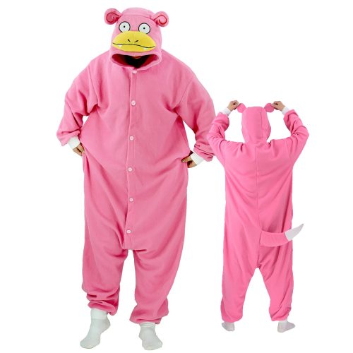 Adult Pink Slowpoke Kigurumi Costume Onesie With Plus Size